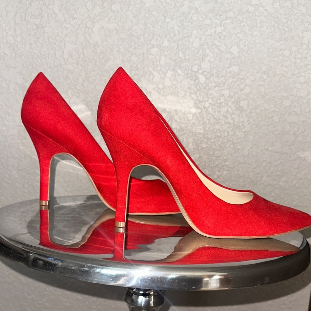 Nine West Vibrant Red Heels